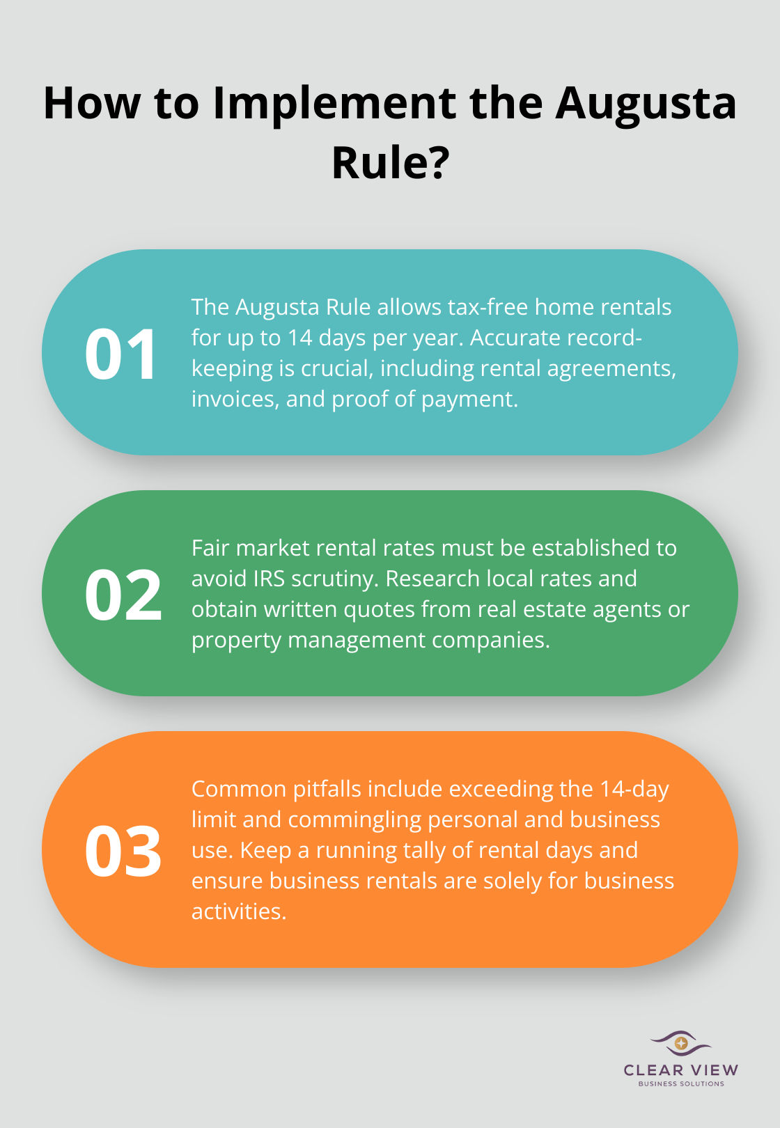 Infographic: How to Implement the Augusta Rule? - augusta rule tax strategy
