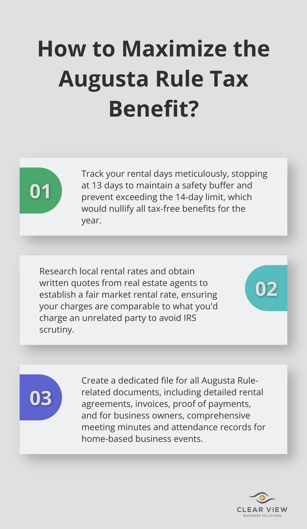Infographic: How to Maximize the Augusta Rule Tax Benefit? - augusta rule tax strategy