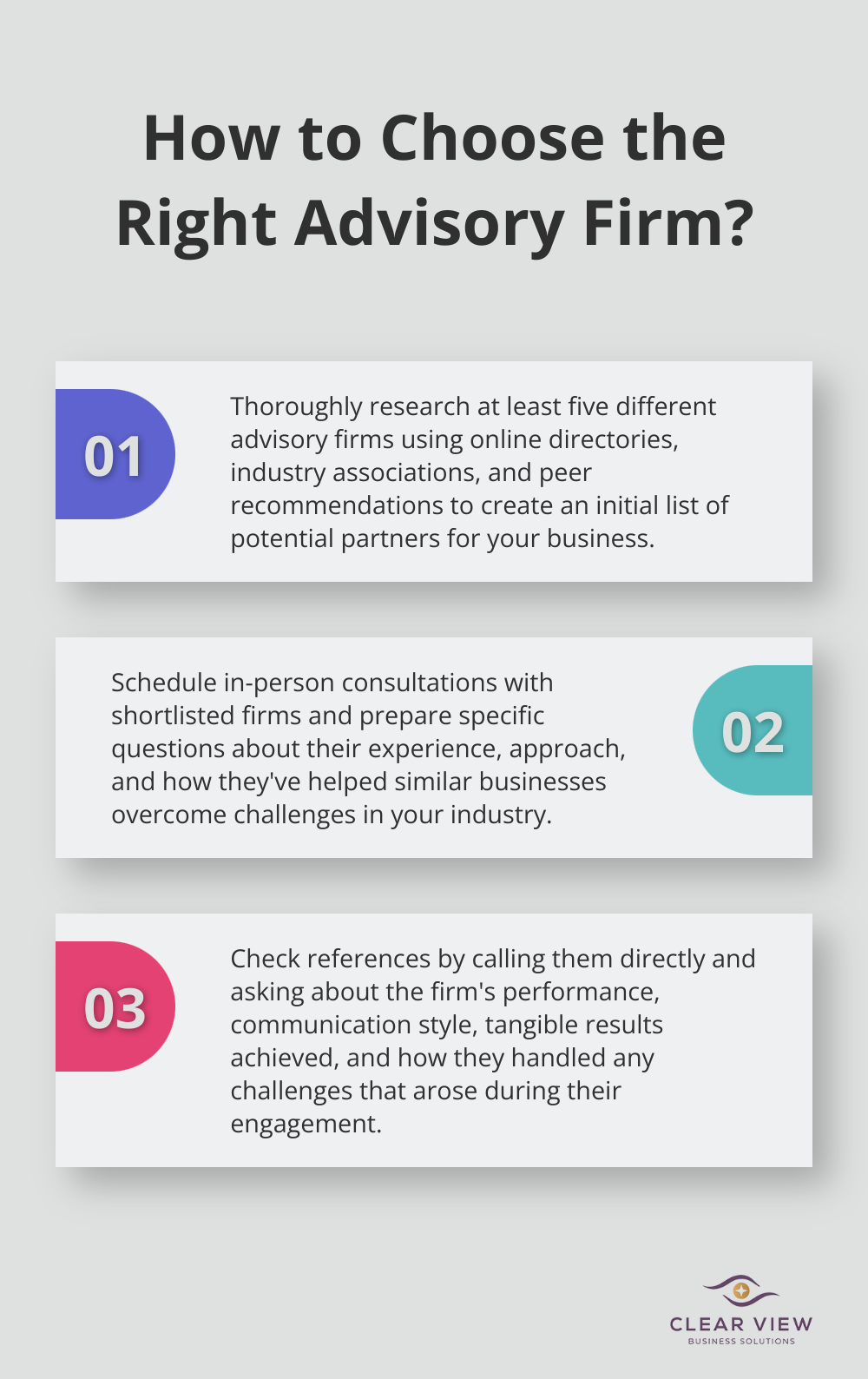 Infographic: How to Choose the Right Advisory Firm?