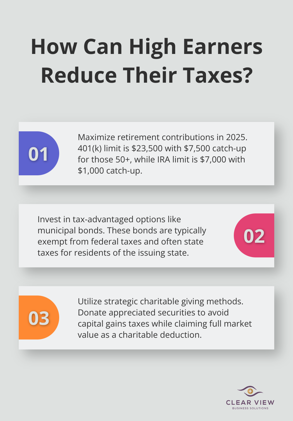Infographic: How Can High Earners Reduce Their Taxes?