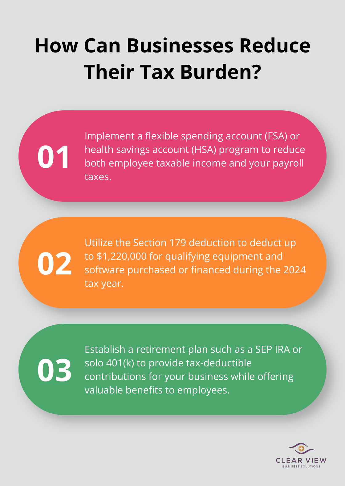 Infographic: How Can Businesses Reduce Their Tax Burden? - tax planning for businesses