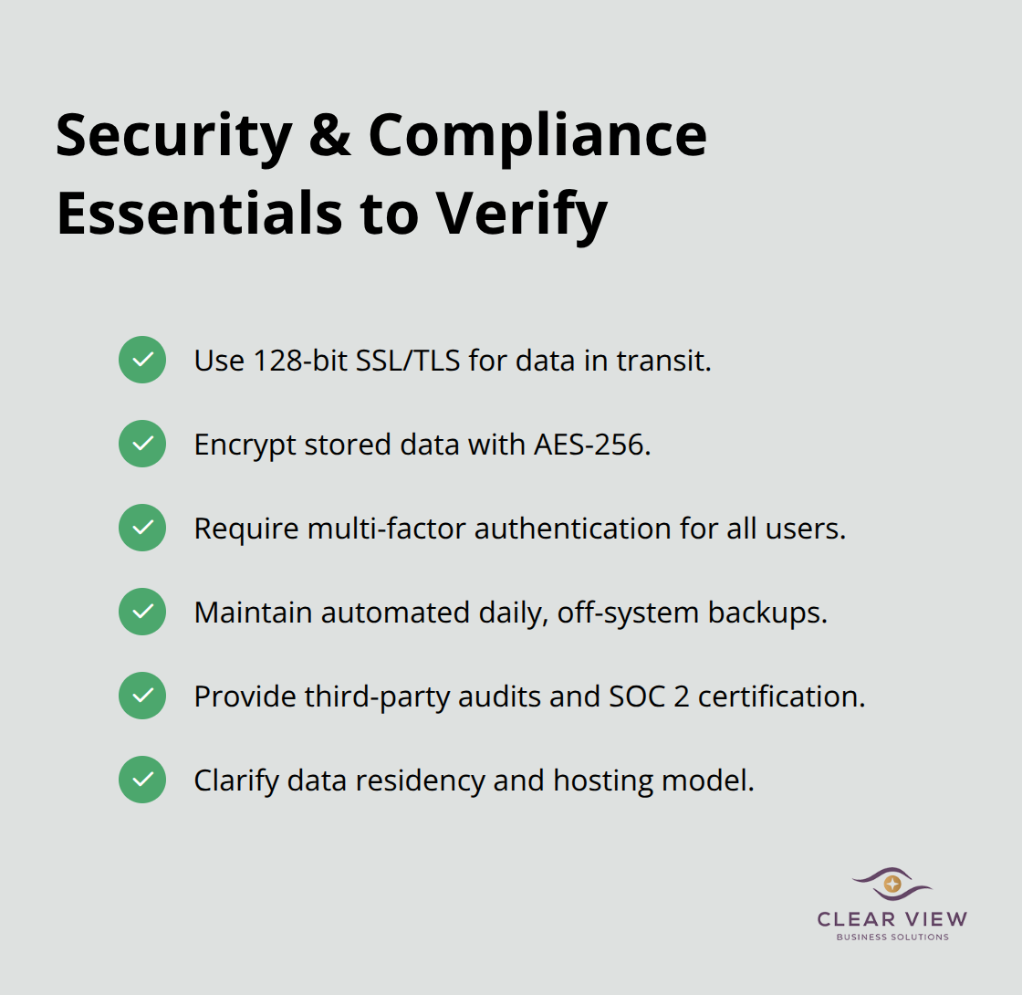 Checklist of must-have security controls for cloud accounting platforms used by Tucson businesses.