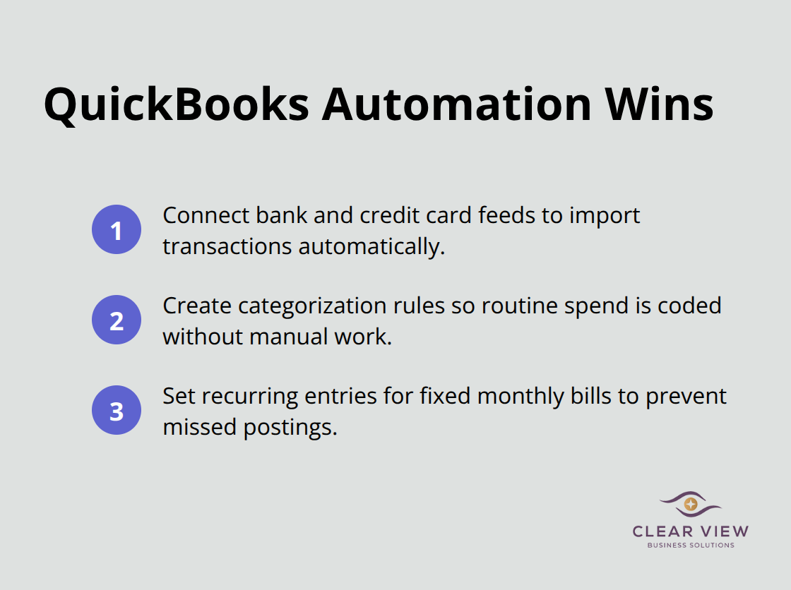 Three quick automation wins to speed up bookkeeping in QuickBooks