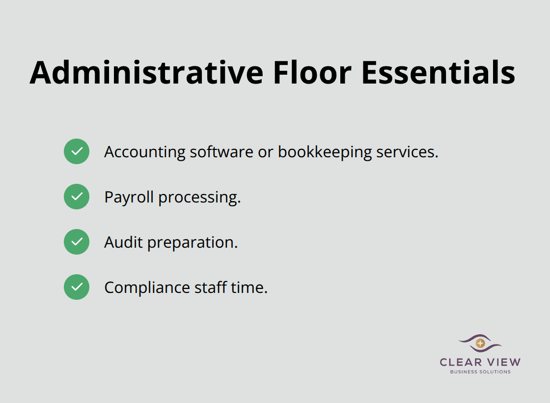 Checklist of core administrative costs to protect from budget cuts