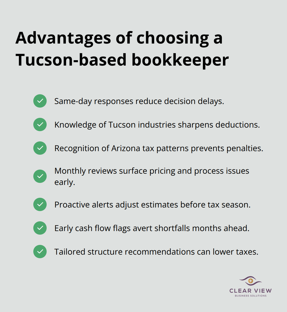 Key local benefits for Tucson small businesses - Tucson bookkeeping services